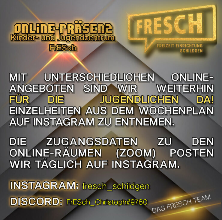 OnlinePräsenz Kinder und Jugendzentrum FRESCH